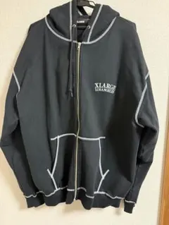 XLARGE ブラック フルジップパーカー　XL