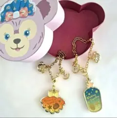 東京ディズニーシーダッフィー&シェリーメイチェーンキーホルダー(ボックス付き)