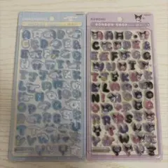 サンリオ文字　ボンボンドロップシール　シナモンロール　クロミ　サンリオ