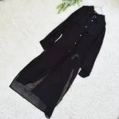 ZARA ザラ ロングシアーシャツ L 薄手 春夏素材