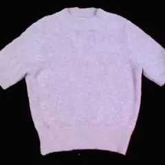 アプワイザーリッシェ シャイニーベロアタッチ 5分袖プルオーバー