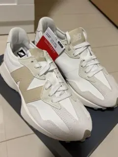 New Balance WS327KG ホワイト/ベージュ スニーカー 23cm