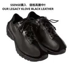 【希少29cm】OUR LEGACY KLOVE BLACK LEATHERのサムネイル