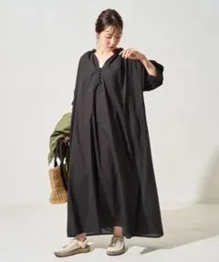 FREAK'S STORE インド 組紐 ボタン スキッパー ワンピース