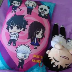 呪術廻戦 0 寝そべりぬいぐるみ クッション 乙骨憂太 2点