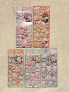 クーリア 肉球　おしりシール 5枚セット　うさちゃん　ナイトミャウ　ボンドロ