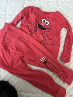 エルモ ベビーパジャマ 赤 95cm