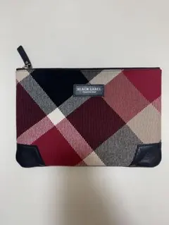 BLACK LABEL チェック柄 クラッチバッグ