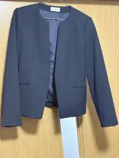 PLST ネイビー　ノーカラージャケットのサムネイル