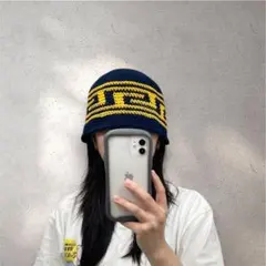 クロシェハット　クラッシャーハット　ビーニー　バケハ　バケットハット　　男女兼用