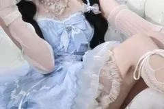 水色 ワンピース ドレス