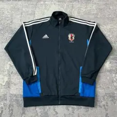 【00S】アディダス 日本代表 トラックジャケット 刺繍ロゴ 2XO 3XL