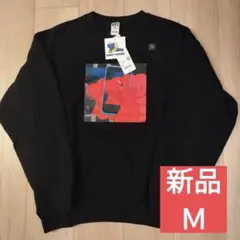 ユニクロ カウズ kaws ウォーホル スウェット トレーナー ブラック М