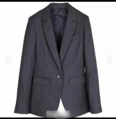 ダークネイビー シングルボタンジャケット