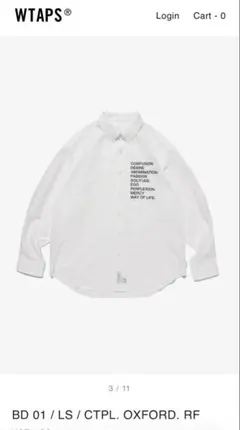 wtaps BD 01 / LS / CTPL. OXFORD. RF 26ssのサムネイル