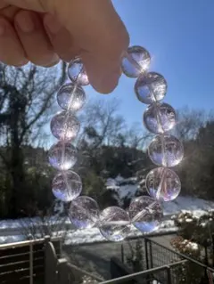 最終価格【高品質】キラキラ大玉ラベンダーアメジスト ブレスレット