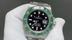 ROLEX Submariner 自動巻き時計 ブラック/グリーン