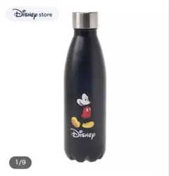 ミッキー ステンレスボトル ブラック ワンポイント