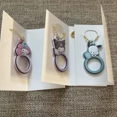 サンリオ ぷちリング　ラバーキーホルダー　マイメロ　クロミ　ポチャッコ
