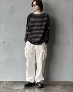 ADAM ET ROPE HOMMEヴィンテージライクM47ワイドカーゴパンツのサムネイル