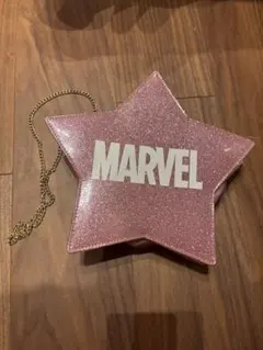 MARVEL スター型 グリッター ショルダーバッグ ピンクのサムネイル