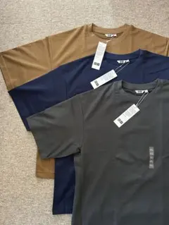 【新品】ユニクロU エアリズムコットン オーバーサイズ Tシャツ 3枚 3XL