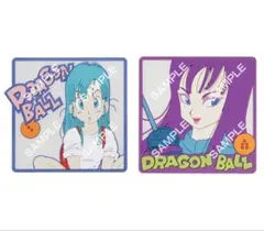 ドラゴンボール クリアラバーコースター2 ブルマ マイ 台紙付き 計2種 ガチャのサムネイル