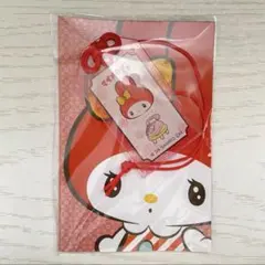 サンリオキャラクターズ　レトロおまもり風キーホルダー　マイメロディー