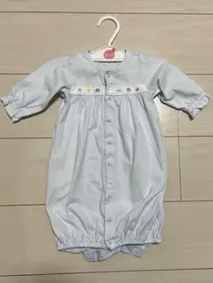 ファミリア水色 長袖 ツーウェイ・ドレスオール 50〜60cm