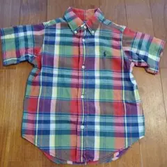 ラルフローレン 半袖チェックシャツ マルチカラー