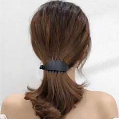ヘアクリップ バナナクリップ 黒 髪飾り 髪留め ヘアピン バレッタ 韓国