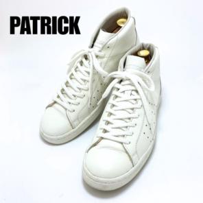 【極美品】PATRICK パンチ ハイカット レザー 白 23.5cmのサムネイル