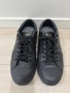 CONVERSE ALL STAR レザー スニーカー ブラック クップ