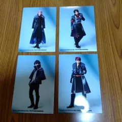 H*Y様 刀ミュ 陸奥一蓮 DMM特典ブロマイド4枚セット 加州 蜂須賀 大包平