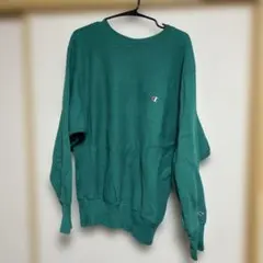【90s USA製】チャンピオン リバースウィーブ L エメラルド