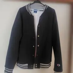 美品　チャンピオンブルゾン　ネイビー