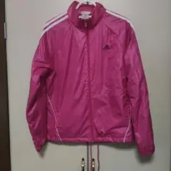 お値下げ！！adidas CLIMAPROOF ピンク ウィンドブレーカーのサムネイル