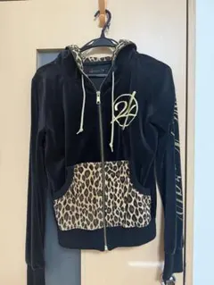 24karats ブラック レオパード柄 上下セット
