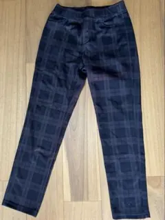 【新品・訳あり品】ホカロンパンツ　レディース チェック柄　M ズボン