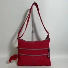 2602-254｜キプリング ショルダーバッグ ナイロン レッド