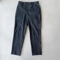 ダークグレー スラックス ストレート