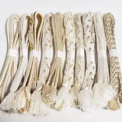 (1220)白 金 帯締め 10点 まとめ売り 帯紐 着物 和装 小物