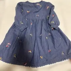 Cath Kidston 刺繍入りデニムワンピース 1-2歳