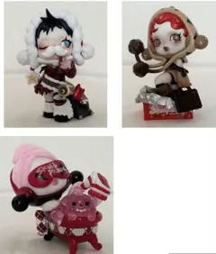 ポップマート　POPMART SKULLPANDA スカルパンダ　3点セット