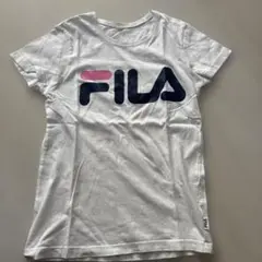 FILA 女の子ロゴTシャツ 150薄水色
