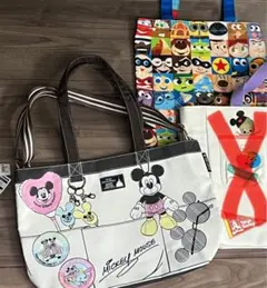 【定価合計約50%オフ！新品2点セット】ディズニー　だまし絵＆ピクサー　バッグ