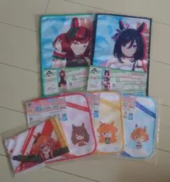 ウマ娘　プリティーダービー　一番くじタオル5種＆公式サポーターセットのサムネイル