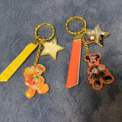 東京ディズニーリゾート　ハロウィン　2016　キーチェーン　ミッキー&ドナルド