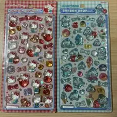 【正規品】ボンボンドロップシール　サンリオ第2弾　赤キティ　ハンギョドン　セット