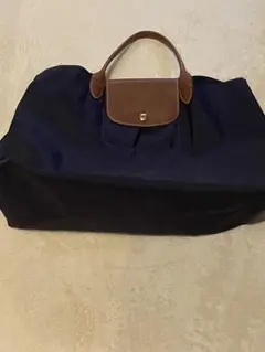 ロンシャン　トートバッグ　ダークパープルM